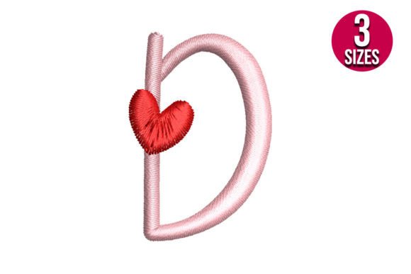 Letter D with Heart: A Sweet Embroidery Review