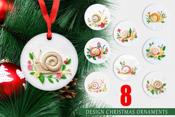 Ornament Snail Embroidery: A Designer's Review for Holiday Apparel
