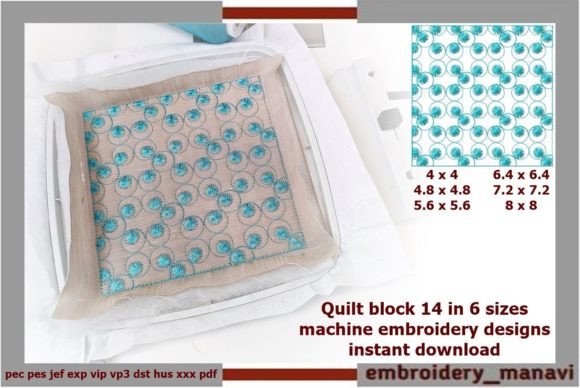 Quilt Block 14: A Seasonal Embroidery Gem