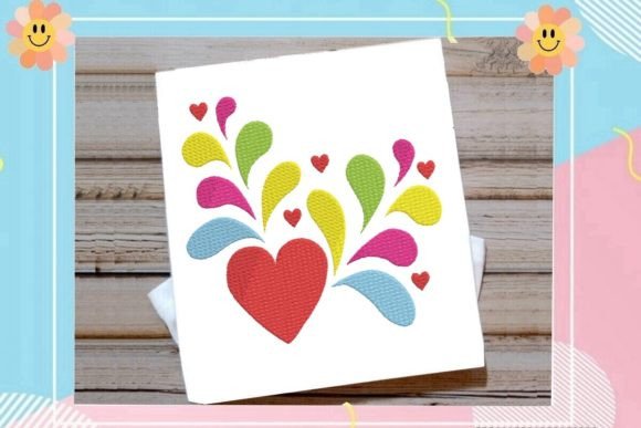 Rainbow Heart: A Vibrant Pick for Holiday Embroidery
