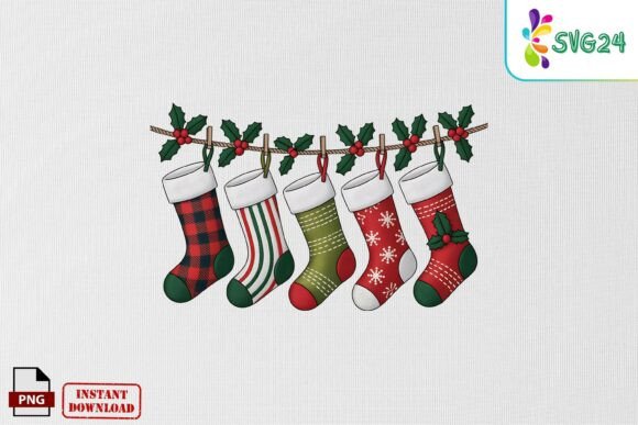 Review: Christmas Stockings Garland Embroidery P